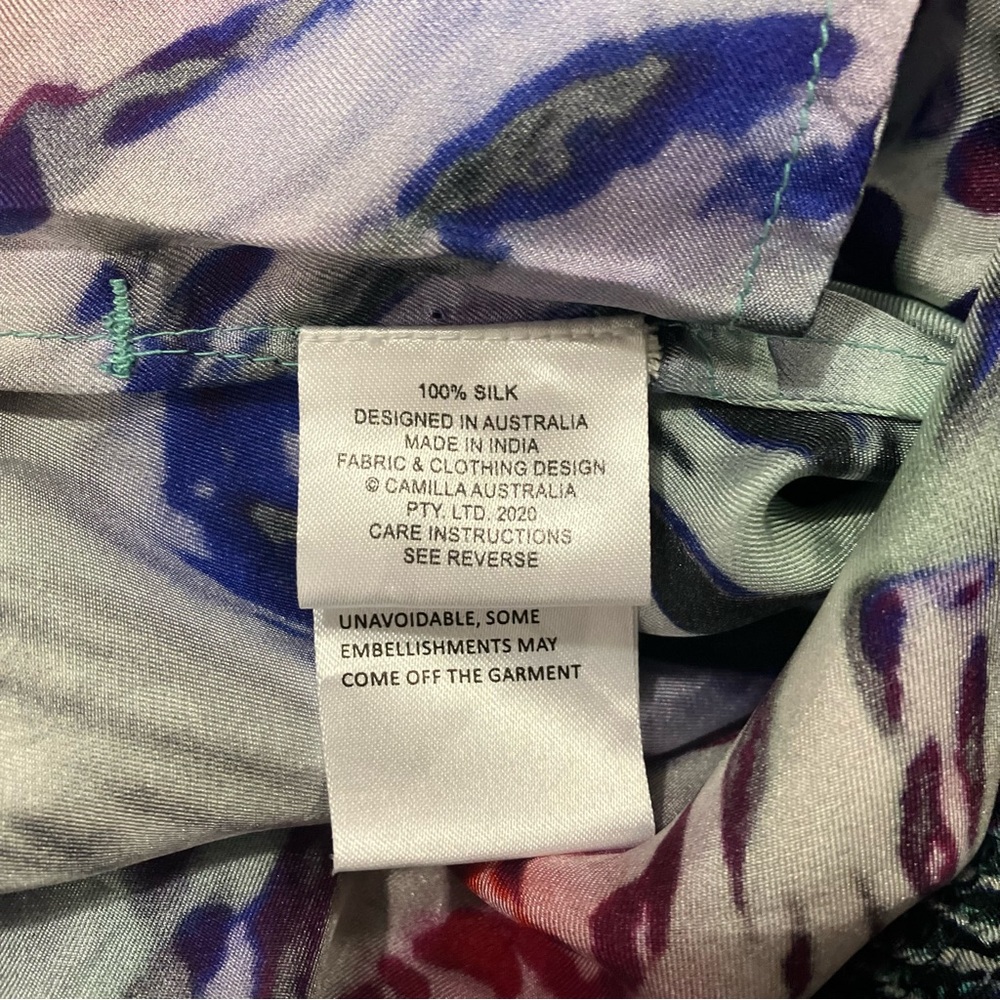 Camilla Wide Leg Silk Pants Mighty Meow - Picture 6 of 6